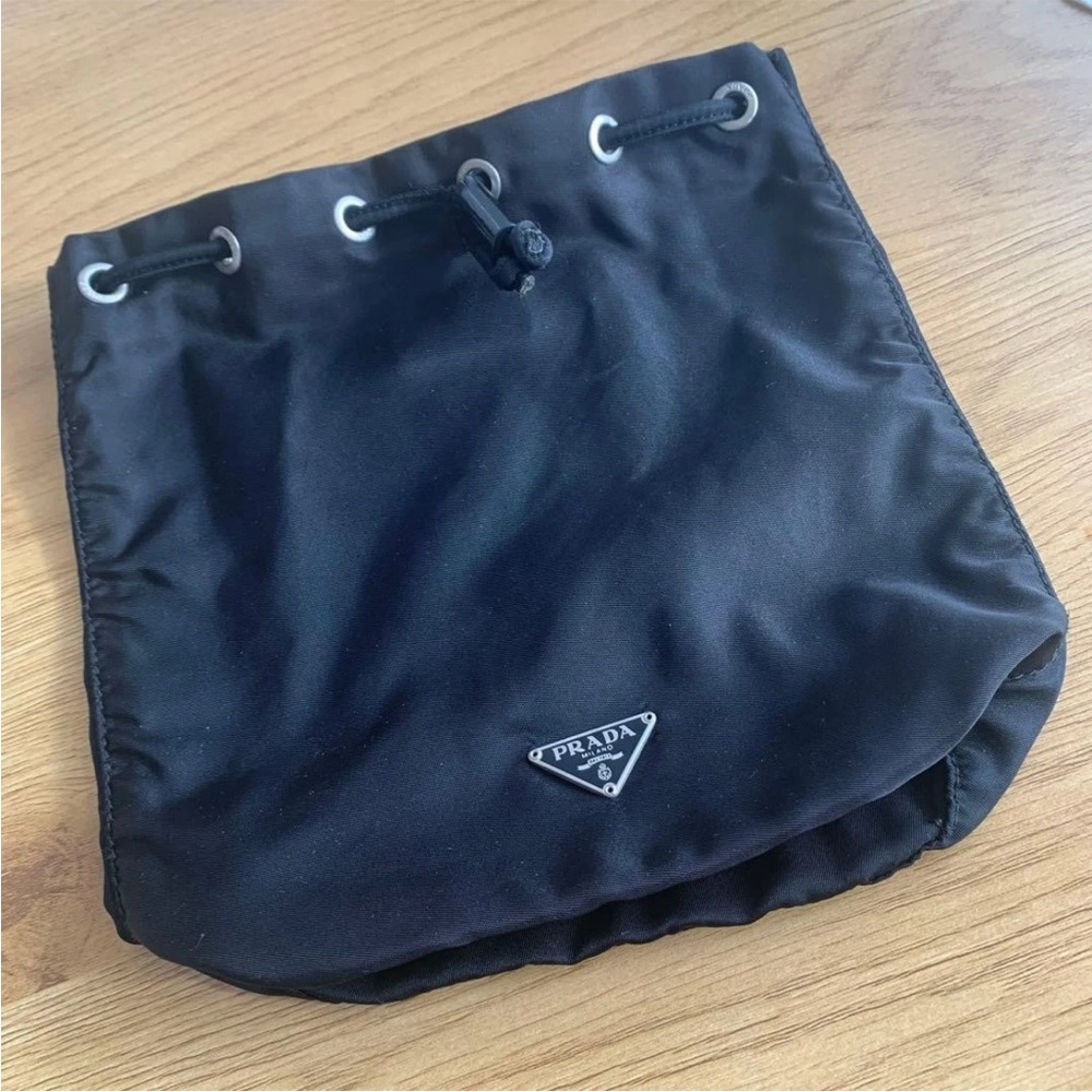 Prada Black Mini Drawstring Bag - image 3